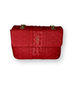 MEDIUM FLAP BAG - RED