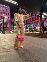 MEDIUM FLAP BAG - Fuchsia